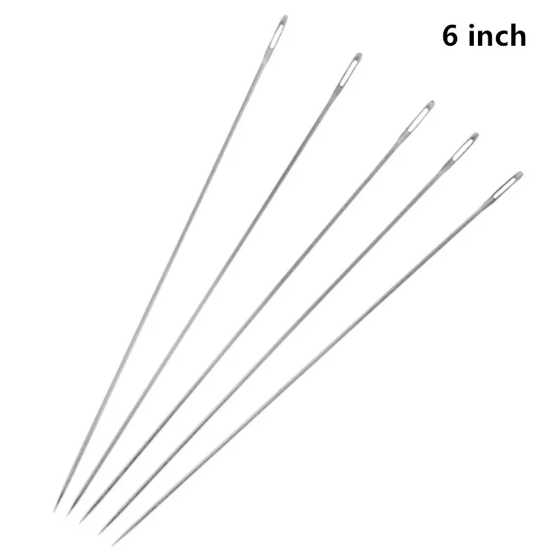 5/10pcs long 6inch hair weave needle Turkey type Trussing Needle Thread Sewing tools fabrics upholstery Super long beaded needle