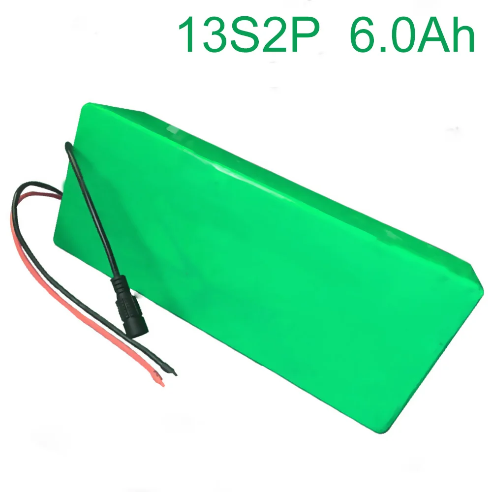 48V 6Ah 13S2P 18650 Li-ion Battery Pack E-Bike Ebike electric bicycle Accept customization