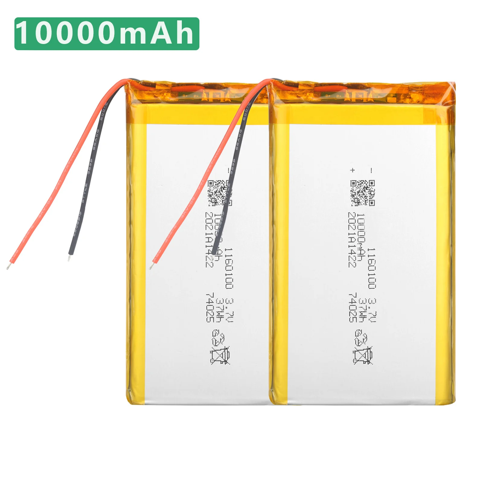 3.7V 10000 mAh 1160100 Batterie li-po akumulatory do tabletu moc PC Bank MP4 replacement battery