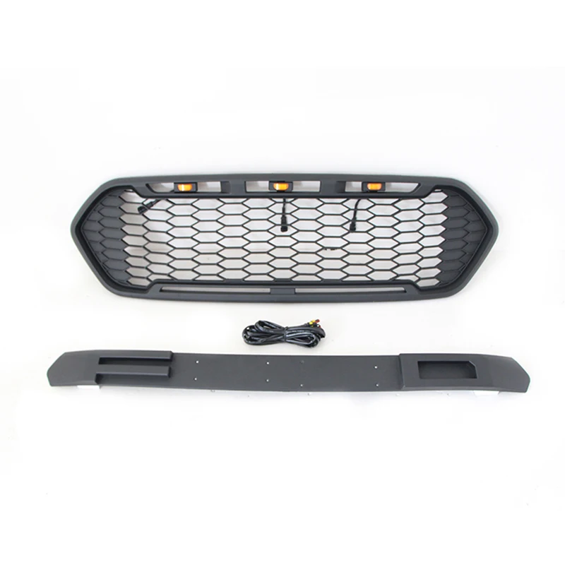 4x4 Exteriror Accessories Racing Bumper Grille Matte Black Grills Fit For Ford Transit Custom (North US version) 2014-2021