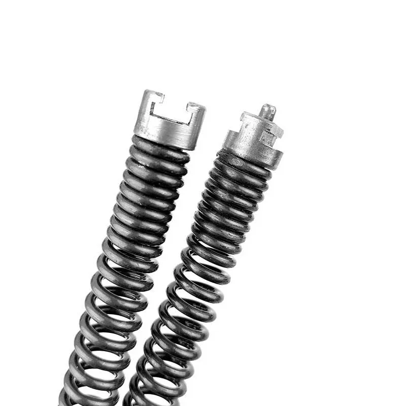 Electric Sewer Dredging Device 20m Length 16mm Diameter Extension Spring Pipe Cleaner with Connector for Home Garden