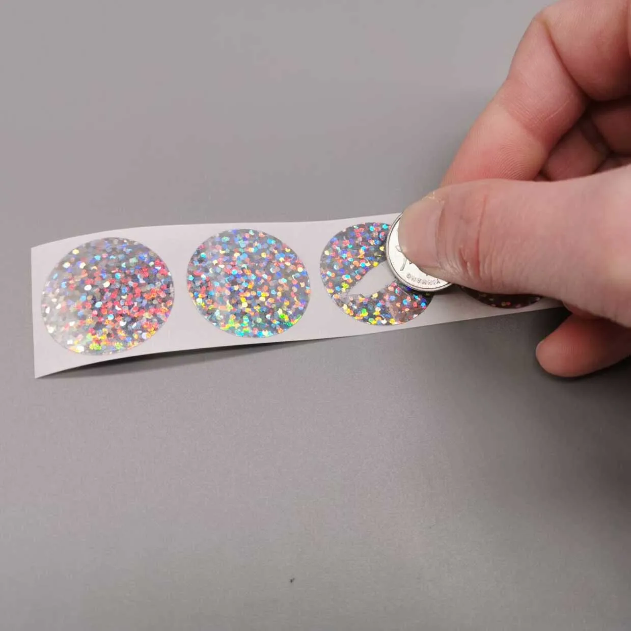 100pcs/Lot Custom Holographic Sticker Sheet Size All Scratch Off Stickers Label For Stickers,Games,Qr Code
