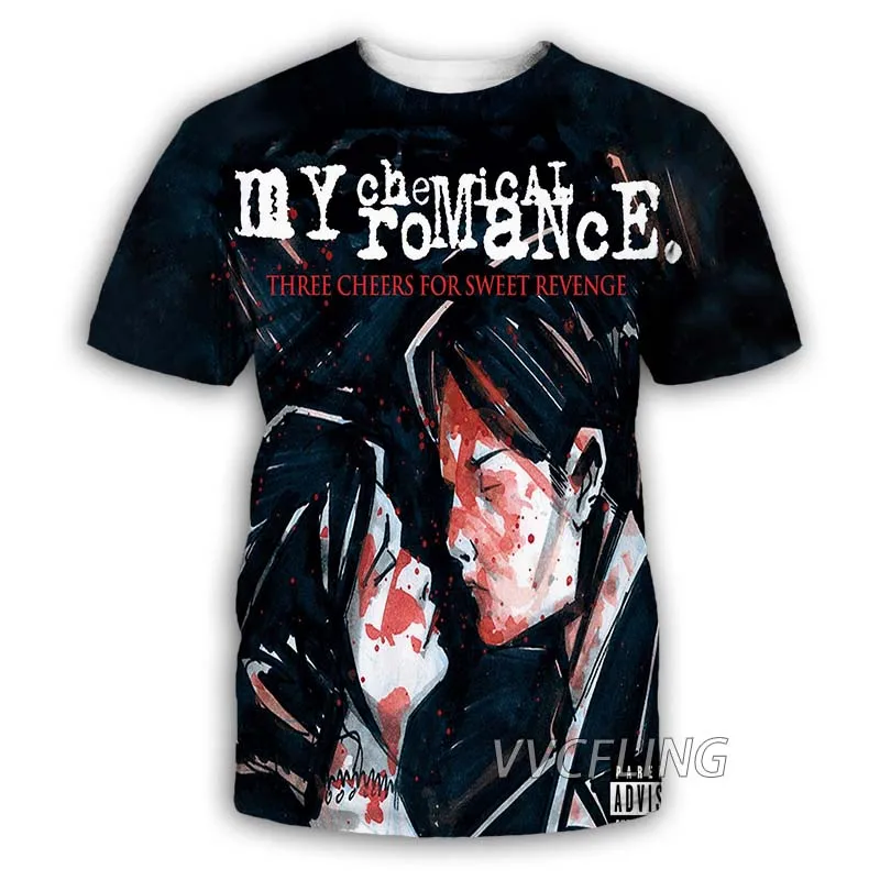 

New Fashion Women/Men's 3D Print My Chemical Romance Band Casual T-shirts Hip Hop Tshirts Harajuku Styles Tops Clothing