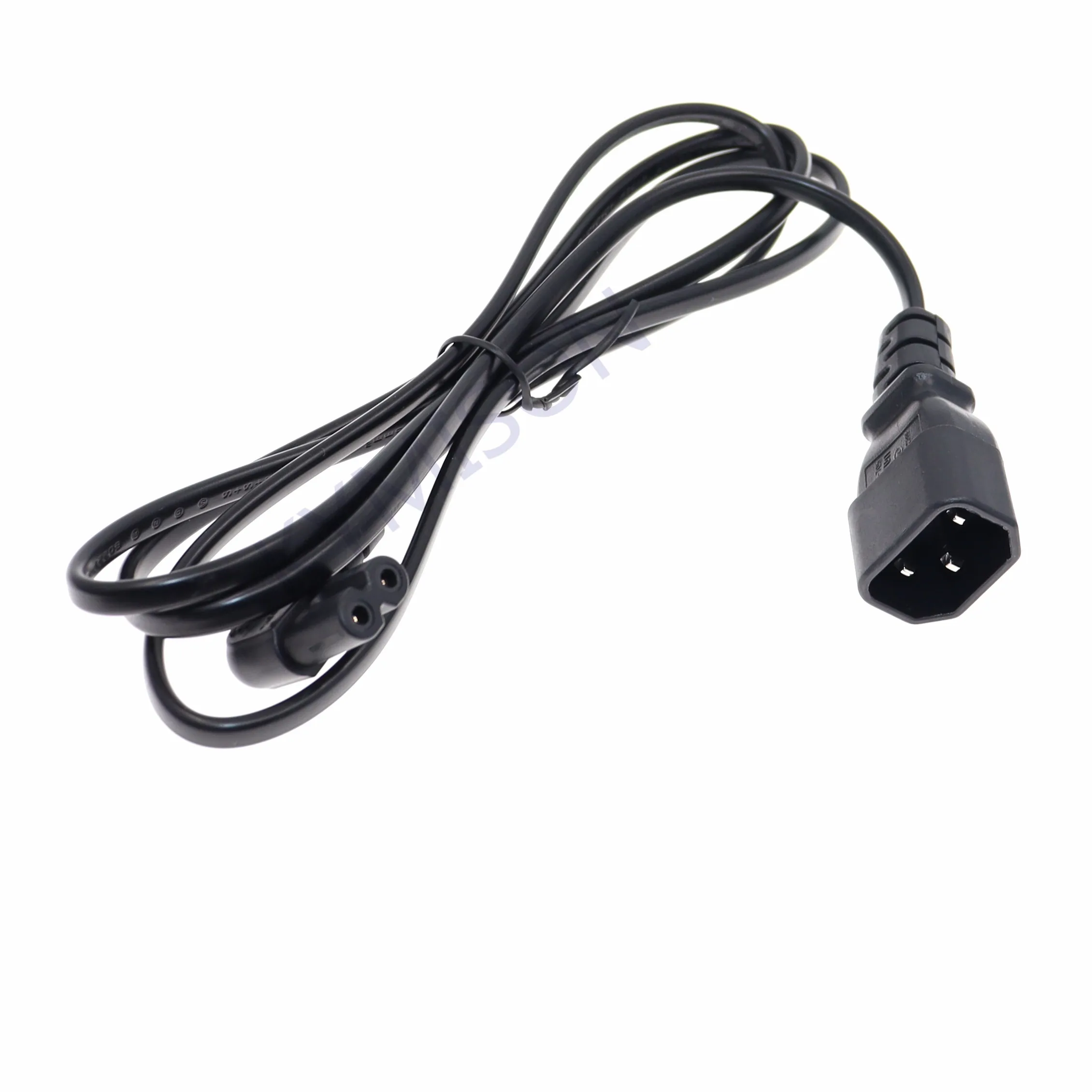 IEC320 C14 2Pin/3Pin to C7 Extension Power Cord, Figure 8 C7 Angle Female to C14 Male Power Adapter Cable For PDU UPS 150CM