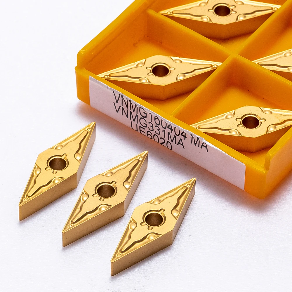 VNMG160404 VNMG 1604 MA VP15TF US735 UE6020 เครื่องกัดโลหะเครื่องมือคาร์ไบด์ใบมีดเครื่องมือเครื่องกลึงเครื่องกัด CNC