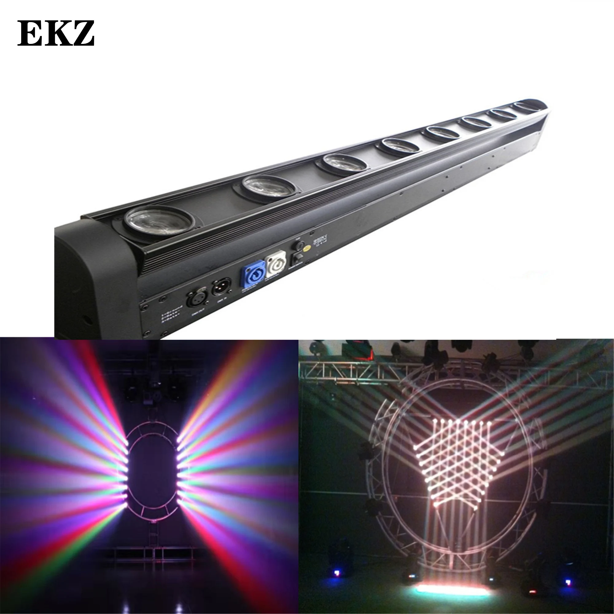 led bar beam moving head light excelente luz para dj disco dance floor flight case rgb 4in 8x12w 8x12w 01