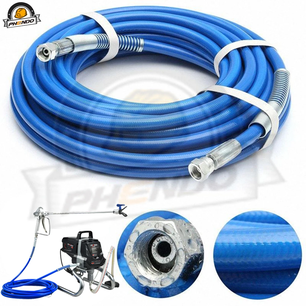 PHENDO High Pressure Pipe 2/10/15/20m Airless Hose sprayer Airless Paint Hose For GRC WAGNER TITAN Sprayer Gun Sprayer Water