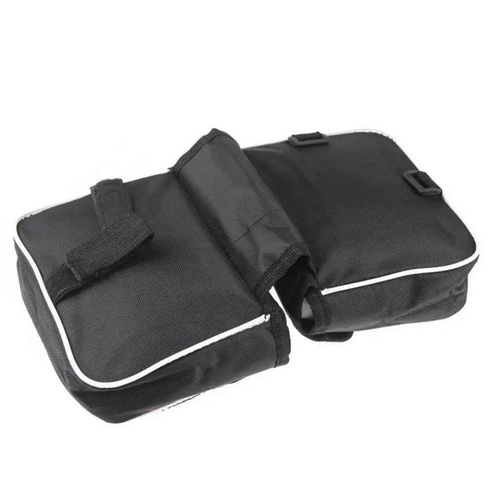 

80%HOT Cycling Bike Bicycle Front Top Tube Frame Double Bag Pouch Phone Storage Holder