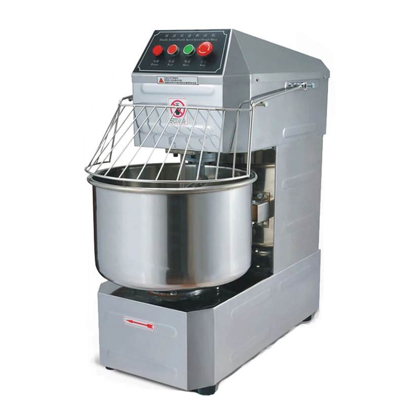 Máquina automática de aço inoxidável do chef do misturador da massa da dobro-ação comercial 20 kg da dobro-velocidade