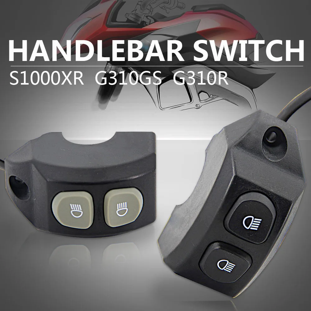

For BMW S1000XR G310GS G310R G310 S R handle LED fog light spotlight windshield lift switch button control relay