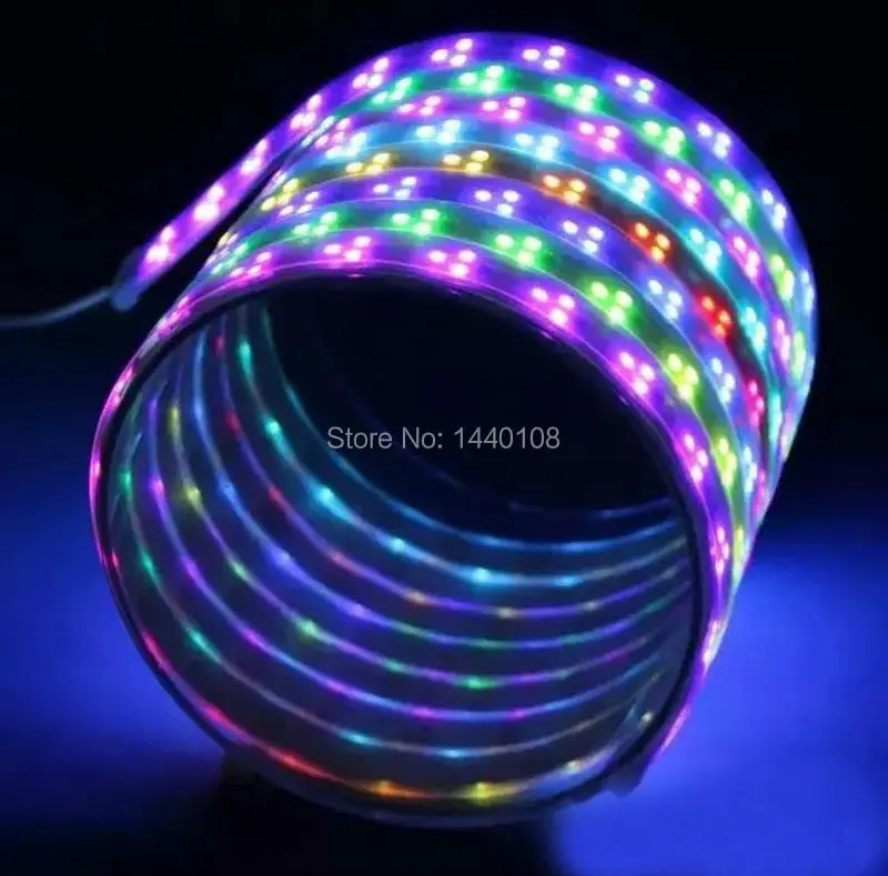 50m/lot 10rolls WS2811 90leds/m Led Rgb Strip Light With Tube Waterproof Ip67 5050 SMD RGB Magic Color LED Strip DC12V