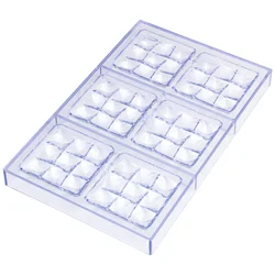 MRF New Plastic Square Pattern Shapes DIY Baking Chocolate Mold CC0085