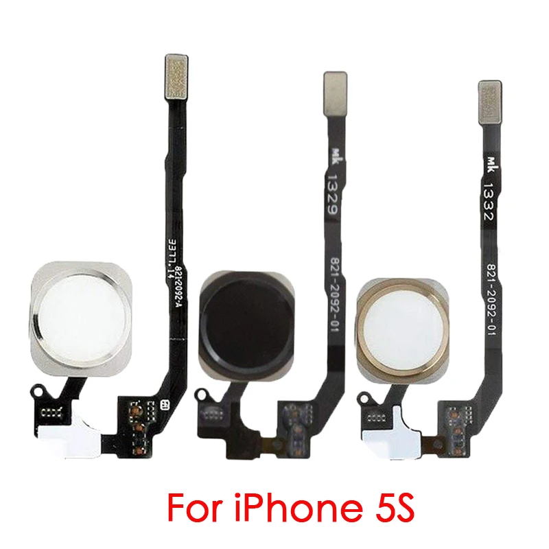 Home Button Key With Flex Cable For iPhone 5 5C 5S 6 6Plus 6sPlus 7 7Plus 8G 8 Plus Homebutton  Assembly