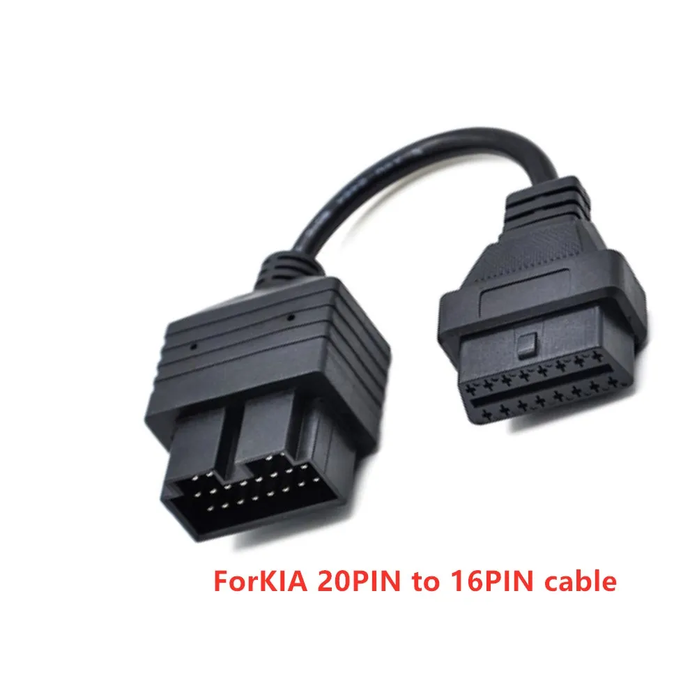 ELM327 Cable For KIA 20Pin To 16Pin OBD2 Diagnostic Scanner Code Reader Adapter Car Connector Cable