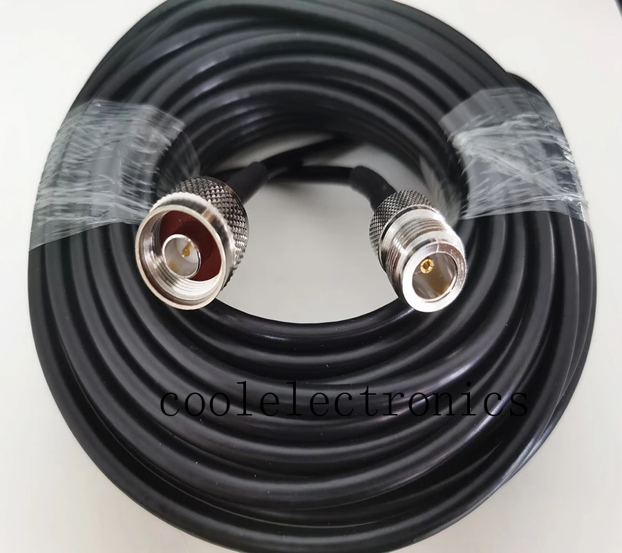RG58 50-3 N male Plug to N Female Jack RF Connector Coax Coaxial Pigtail Cable Wifi Antenna 15/50cm 1/2/3/5/10/15/20/30/50m
