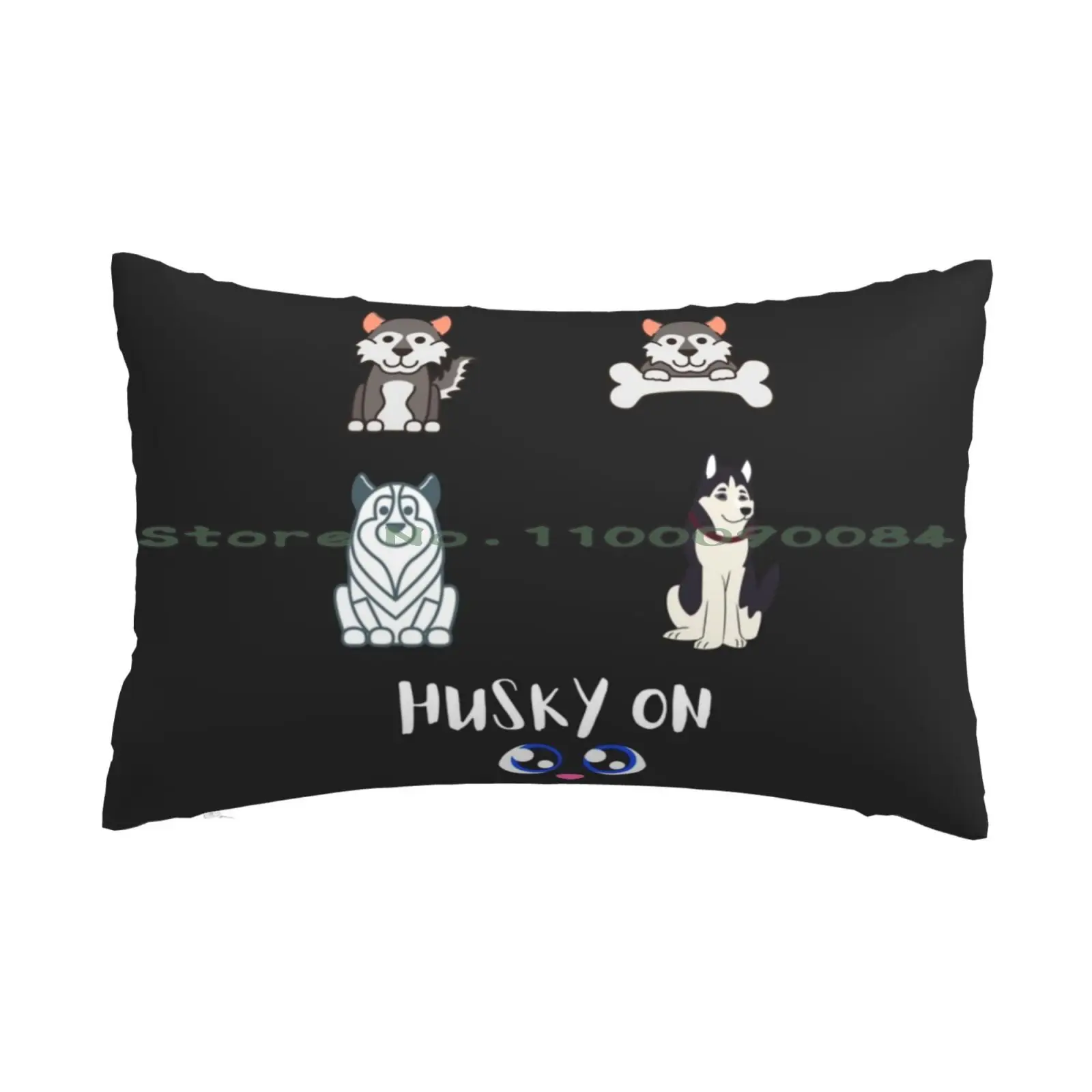 Husky On Watch Pillow Case 20x30 50*75 Sofa Bedroom My Home Girl Boy City Italiano Girl Italian Proud Visit Visit Italy Italy