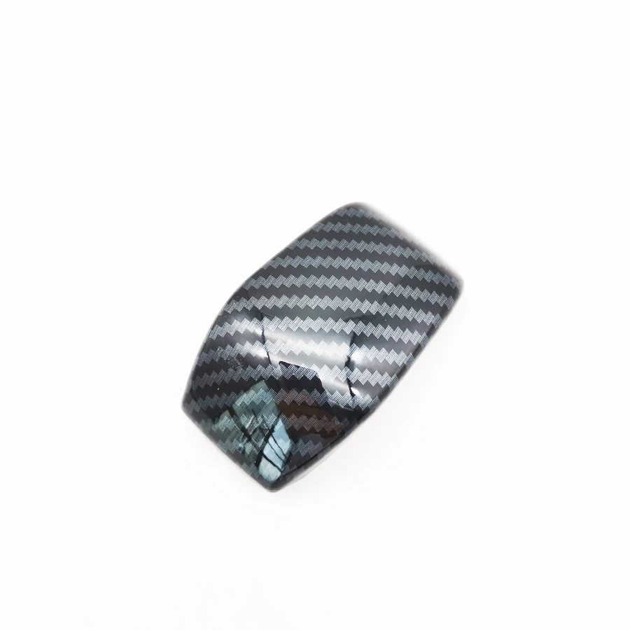 

For Toyota Carbon Fiber Texture Car Gear Shift Knob Decorative Cover Trim with Tape