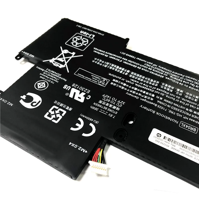 ONEVAN ใหม่7.6V 36WH ของแท้ BR04XL แบตเตอรี่สำหรับ HP EliteBook 1020 G1 M5U02PA M0D62PA M4Z18PA HSTNN-DB6M HSTNN-I26C HSTNN-I28C