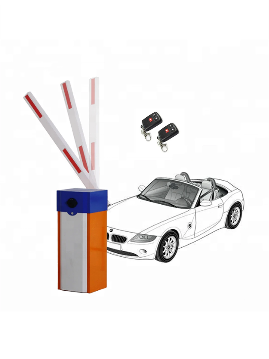 3-Meter Extendable Barrier Arm for Parking Gate – Car Access Control Boom Barrier System (Arm Only)