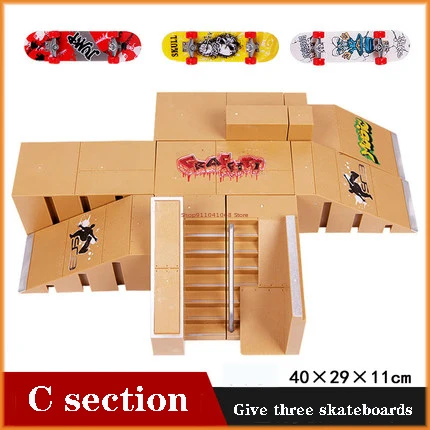 Momsiv Kit De Rampa De Parque De Patineta De Dedo Mini De Juguete Para Monopatin Diapason Mitad De Tubo Accesorios De Entrenamiento Para Ninos Y Adultos Estilo F Momsiv Kit De Rampa De Parque De Patineta De Dedo Mini De Juguete Para Monopatin Diapason Mitad De Tubo Accesorios De Entrenamiento Para Ninos Y Adultos Estilo F