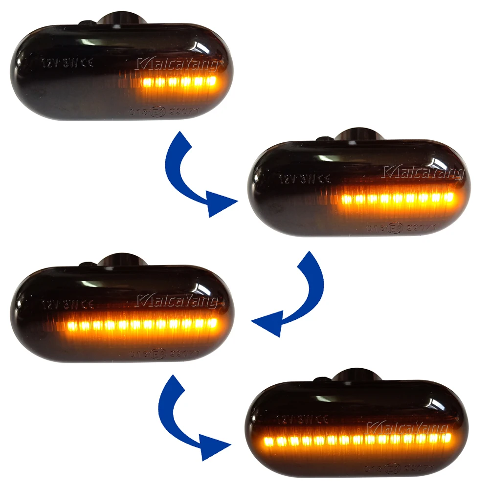 Für Dacia Duster Renault Megane 1 Clio1 2 KANGOO ESPACE Smart Fortwo 453 Seitenmarkierungsleuchte LED Dynamischer Blinker – Detail 14