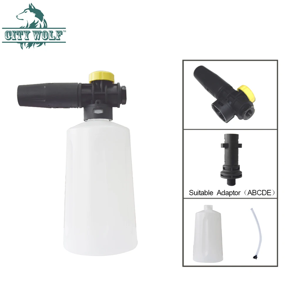 750ML Snow Foam Lance High Pressure Washer Foam Bottle For Karcher Huter Alto AR Lavor Nilfisk Faip Makita Patriot Car Washer