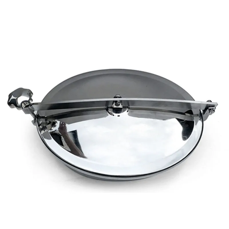 Oval Manhole Cover SUS304 Mirror Polished Quick Open Hand Wheel Manhole Normal Pressure Manhole