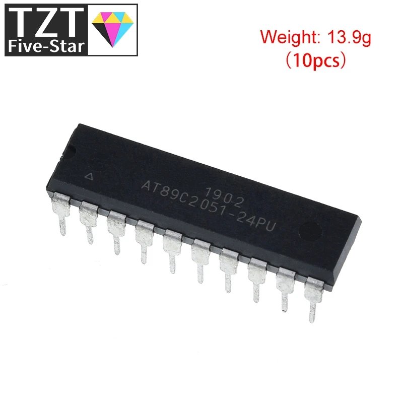 1/3 Stück AT89C2051-24PU AT89C2051 Spannungsreglermodul – Detail 4