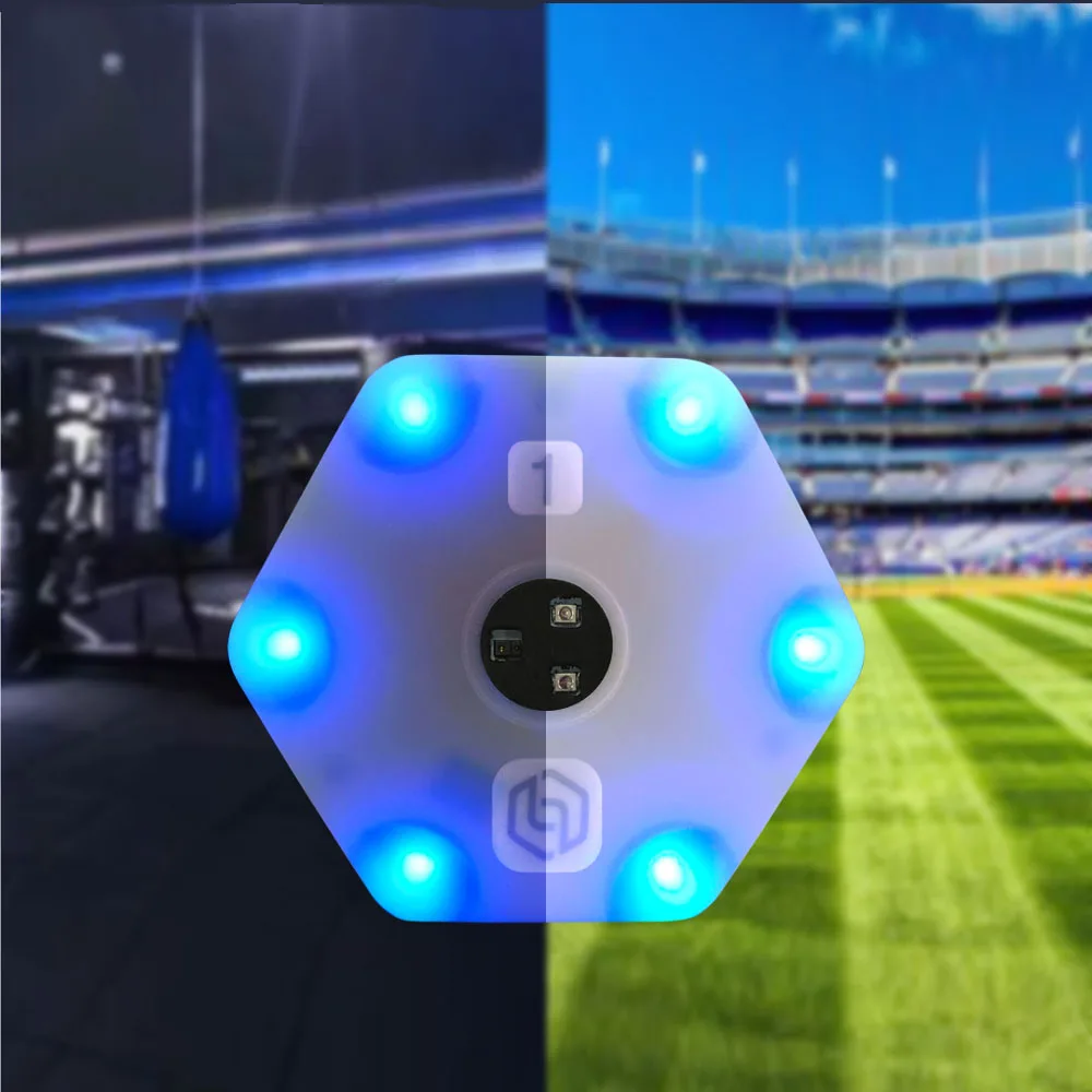 【Queling】Reactionx lámpara de luz de entrenamiento equipo de respuesta de agilidad de velocidad baloncesto fútbol tenis fitlight blazepod hockey