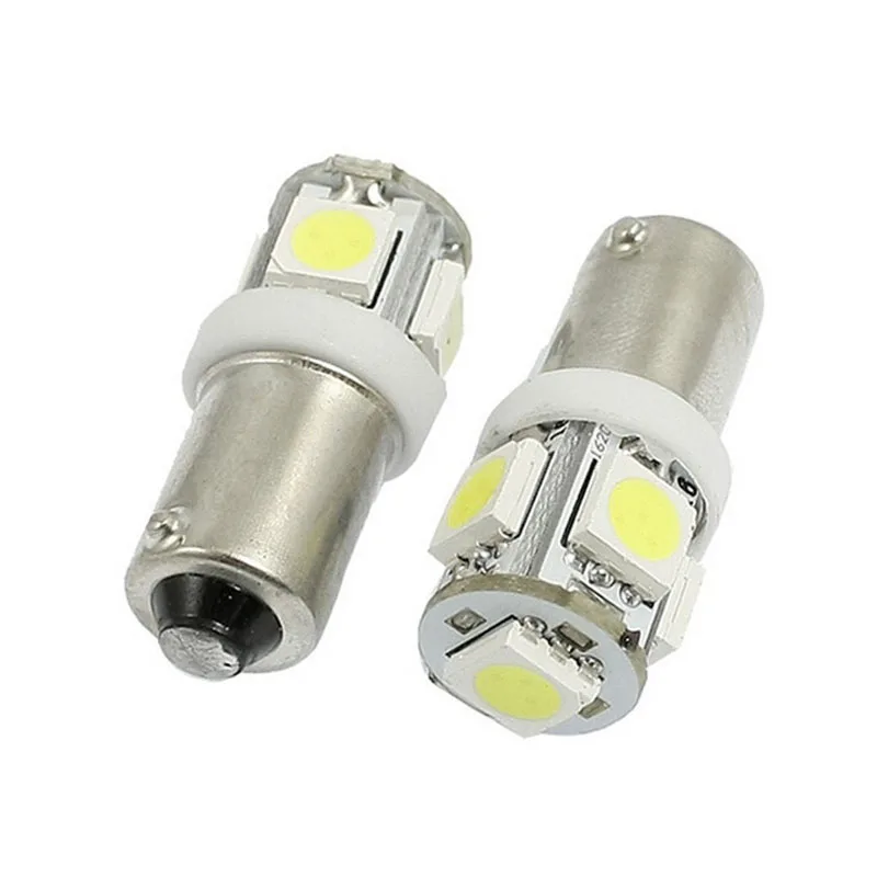 BA9S T4W 5050 5SMD Car LED Interior Lamp Side Marker Backup Tail Reading Bulb License Plate Lights 12V White Green Red Blue
