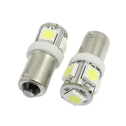 BA9S T4W 5050 5SMD Car LED Interior Lamp Side Marker Backup Tail Reading Bulb License Plate Lights 12V White Green Red Blue