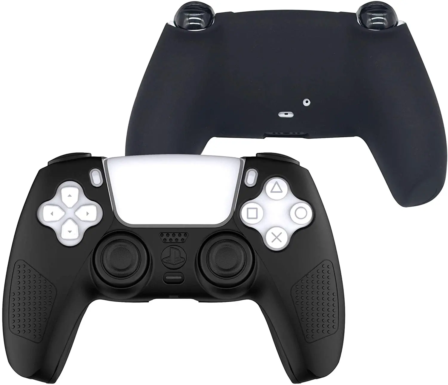 PS5 تحكم قبضة عدم الانزلاق الراحة سيليكون الجلد غطاء حامي حافظة لجهاز بلاي ستيشن 5 DualSense المقود المراقب