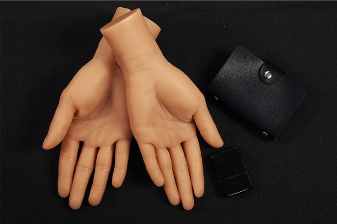 New Simulation Hand Mannequin Silicone Artificial Hand Display Photography Man Hand Model Human Inverted Finger