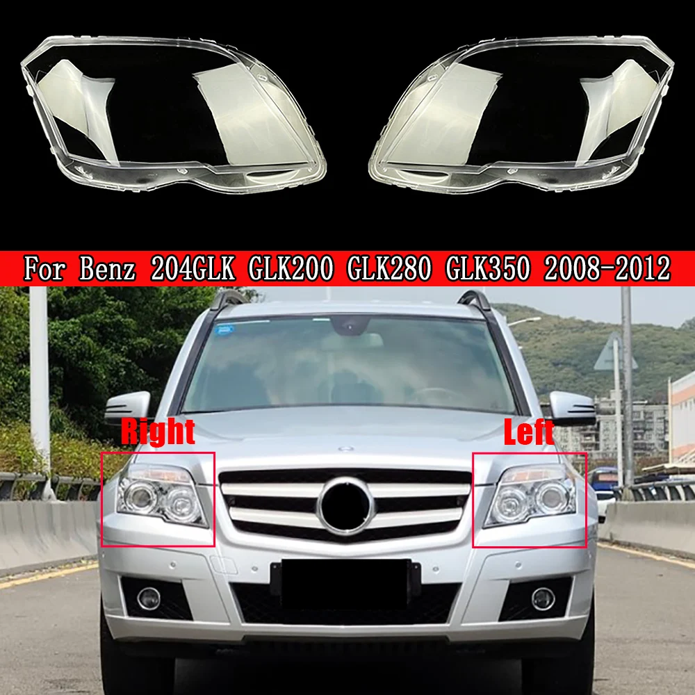 

For Benz 204GLK GLK200 GLK280 GLK350 2008 2009 2010 2011 2012 Headlight Lampshade Transparent Lampshell Lens Cover Plexiglass