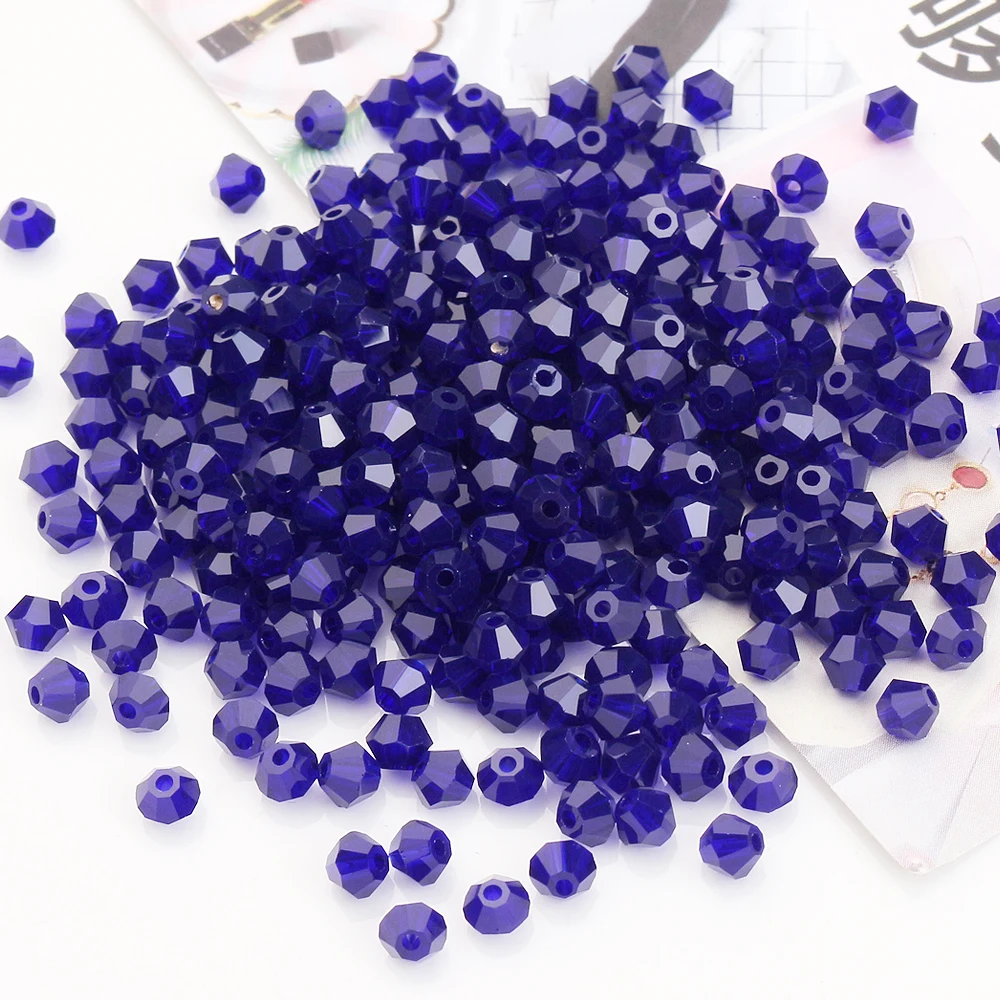 Top Quality 2mm Glass Bicone 510Pcs/Lot Faceted Crystal Loose Charms Curtain Bead DIY Spacers For Bracelets & Jewelry Gifts