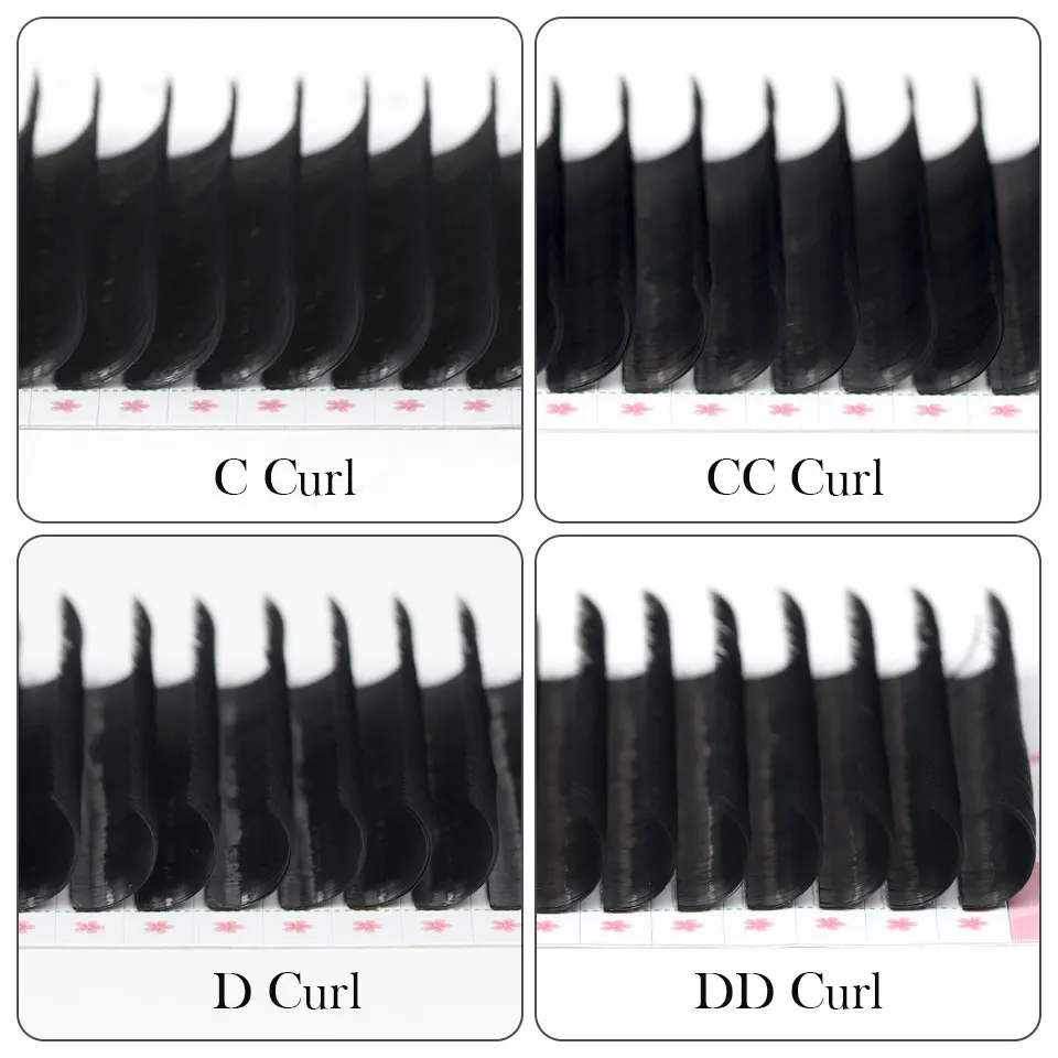 AGUUD C CC D DD Curl Rapid Volume Fans Lashes Self Fanning Lash Extensions Blooming Eyelashes 0.03 0.05 0.07mm Easy Fan Lashes