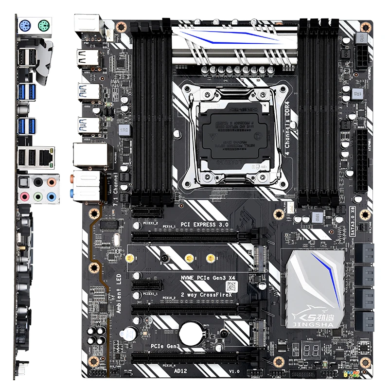 X99 D8 Motherboard LGA2011-3 kit xeon e5 2690 v4 cpu processor 128GB (4*32gb) 2133MHz ddr4 memory kit placa mae x99