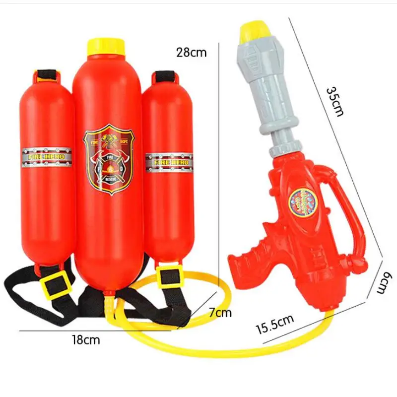 Fireman Backpack Water Gun Toy Sprayer for Children Pistol Water Guns For Kids Beach Outdoor Toys for Summer Extinguisher Soaker