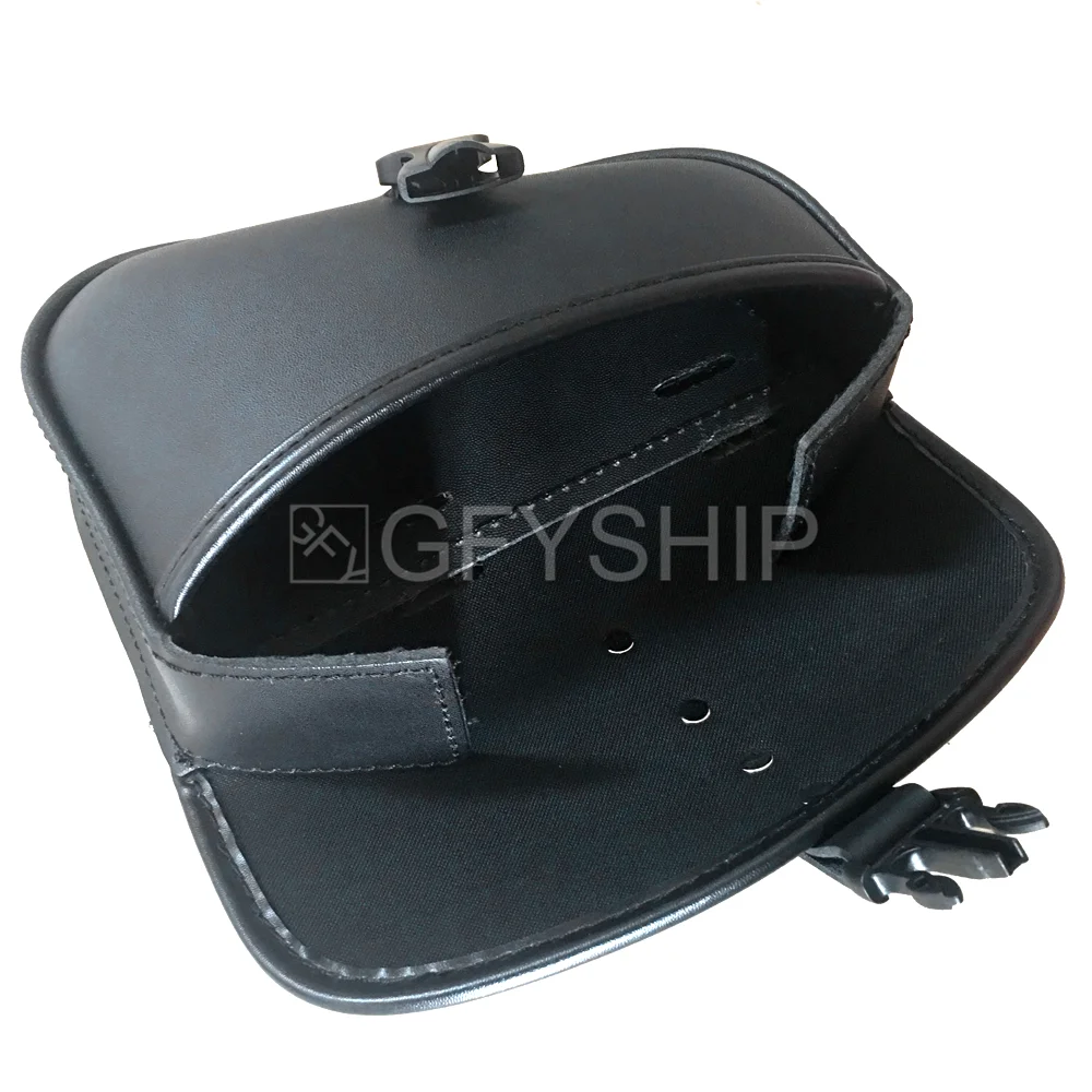 Motorcycle Small Triangle Side Bag Waterproof Sports Version PU Leather Storage Tool Saddlebag for Honda Suzuki Harley