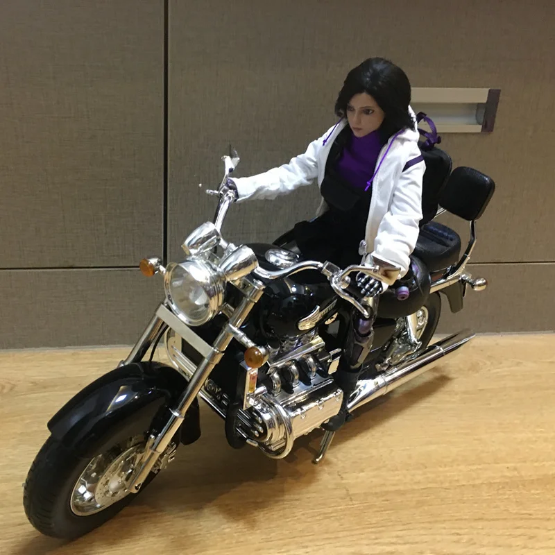 1/6 Scale Locomotive Retro Alloy Motorcycle Model For 12\