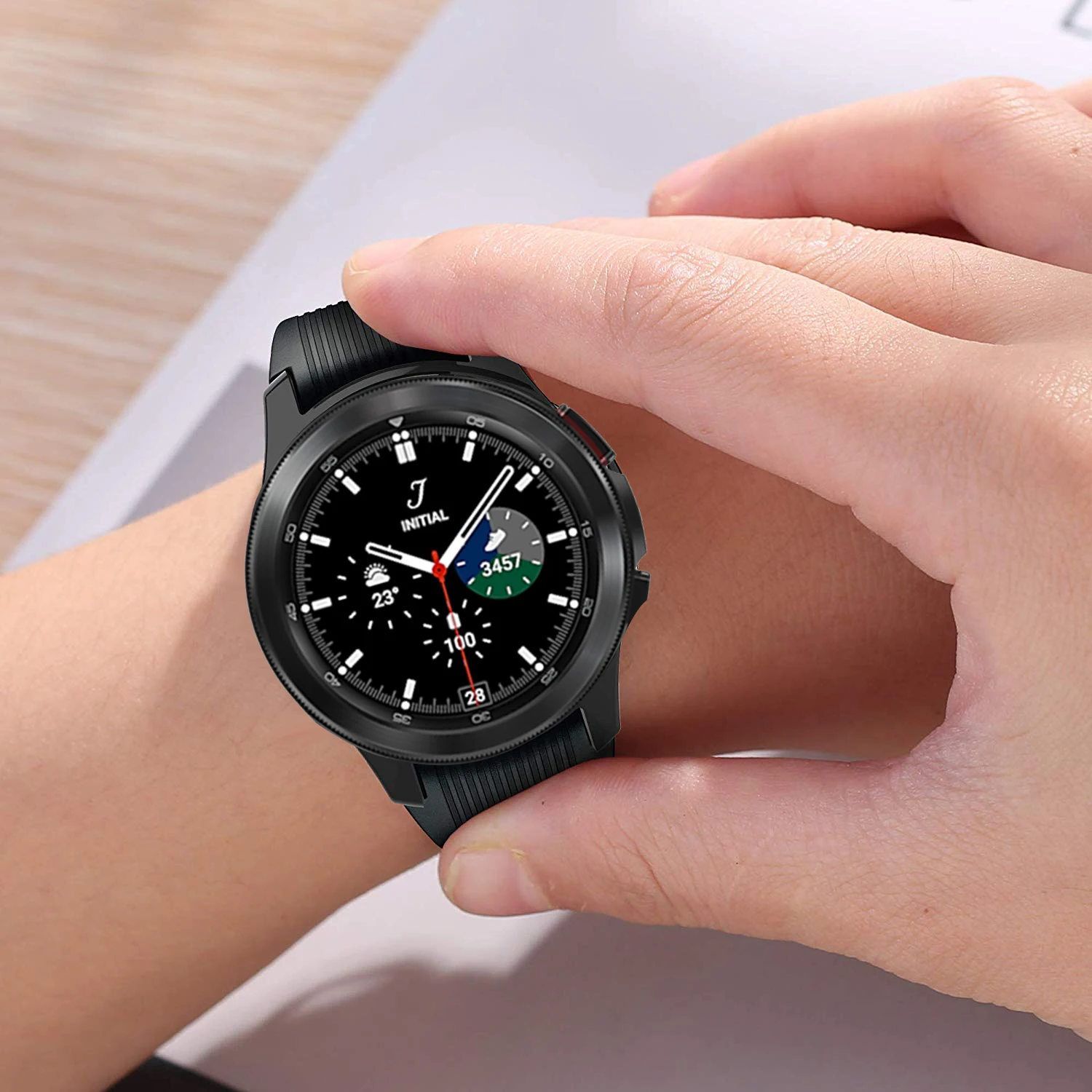 Cover per samsung Galaxy watch 4 classic 46/42mm Soft TPU placcato all-around Screen protector paraurti Galaxy watch custodia 4 44/40mm