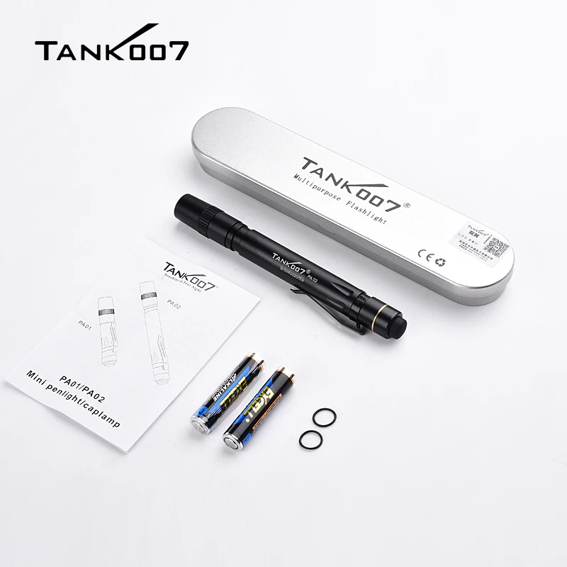 TANK007 PA02 Portable Medical Penlight Household EDC Mini Flashlight LED Lantern Torch Pen Light Caplamp AAA Battery Waterdrop