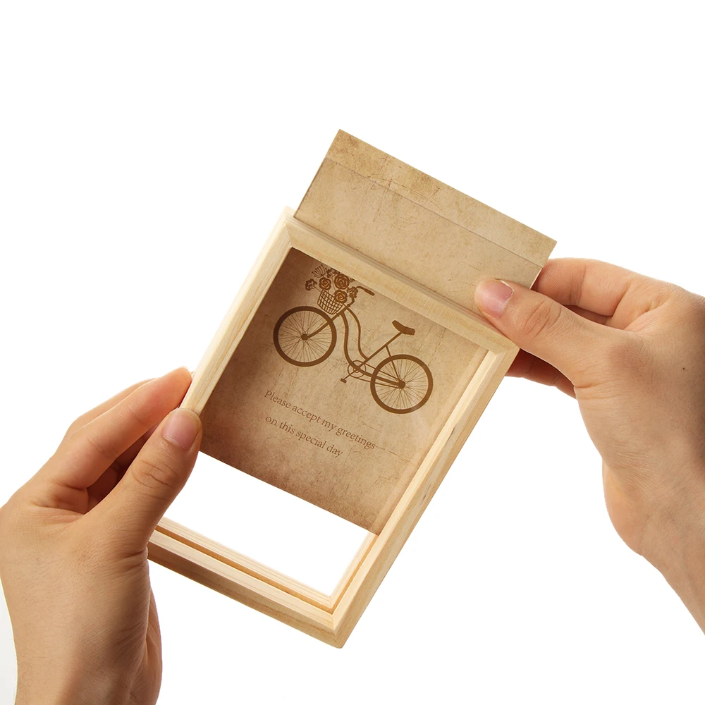 Hot 1PC Vintage Multi Decorative Wooden Photo Frame Online Home Decor Art Wedding Mini Pictures Frames DIY Family Home Decor