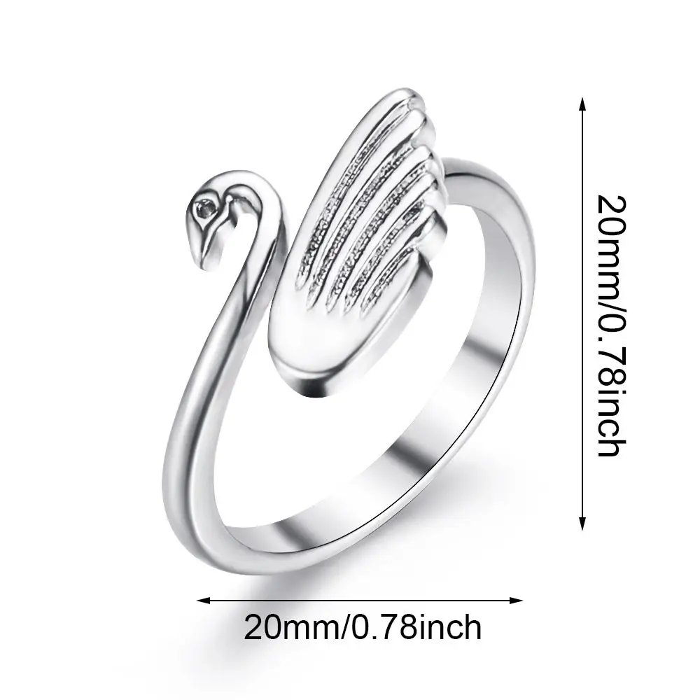 Household Swan Adjustable Knitting Tools Yarn Guides Knitting Loop Crochet Ring Thimble Ring Finger Wear - view 6