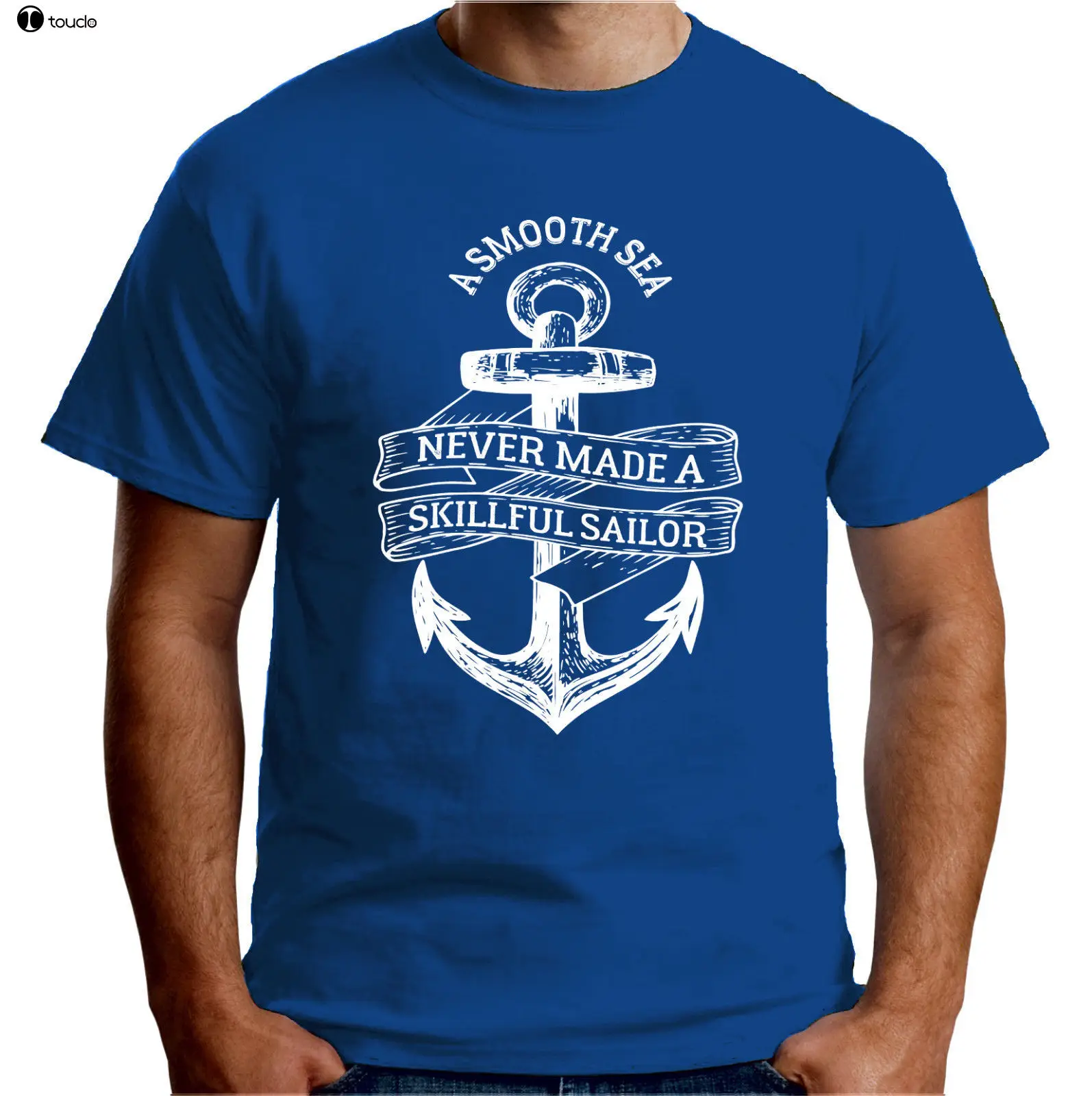 Men\'S T-Shirt 2019 Newest Mens Premium T Shirt A Smooth Sea Skillful Sailor Anchor Sailer Base Shirt