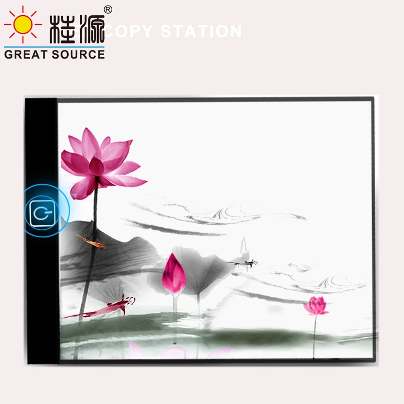 LED Copy Desk Copy Station A4 Cartoon Design Pad con misura Building Design Light Up Copy Pad(1pc)