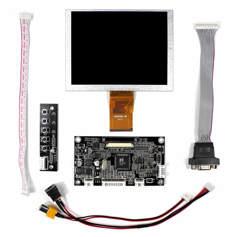 painel de tela lcd com vga mais av placa de driver v6 kit de placa de controle 01