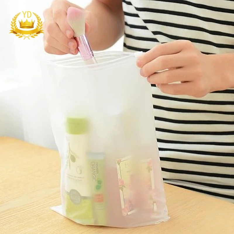 Hot Portable Waterproof Storage Bag Travel Luggage Partition Storage Bag Clothes Jewelry Ziplock Zip Lock Reclosable EVA Bags