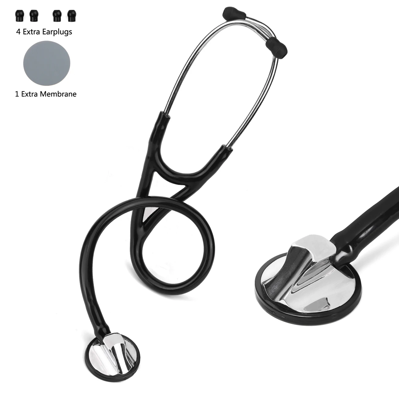 Estetoscopio profesional de Cardiología cardíaca, dispositivo de equipo médico para estudiantes, estetoscopio de una sola cabeza