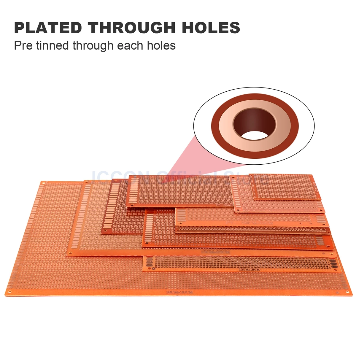 10 Stuks Pcb Prototype Board 10X22 Cm Circuit Protoboard Universal Diy Matrix Enkele Rij Continue Gat Solderen Plaat